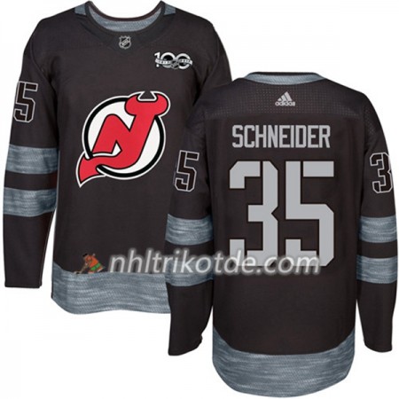 New Jersey Devils Trikot Cory Schneider 35 1917-2017 100th Anniversary Adidas Schwarz Authentic - Herren